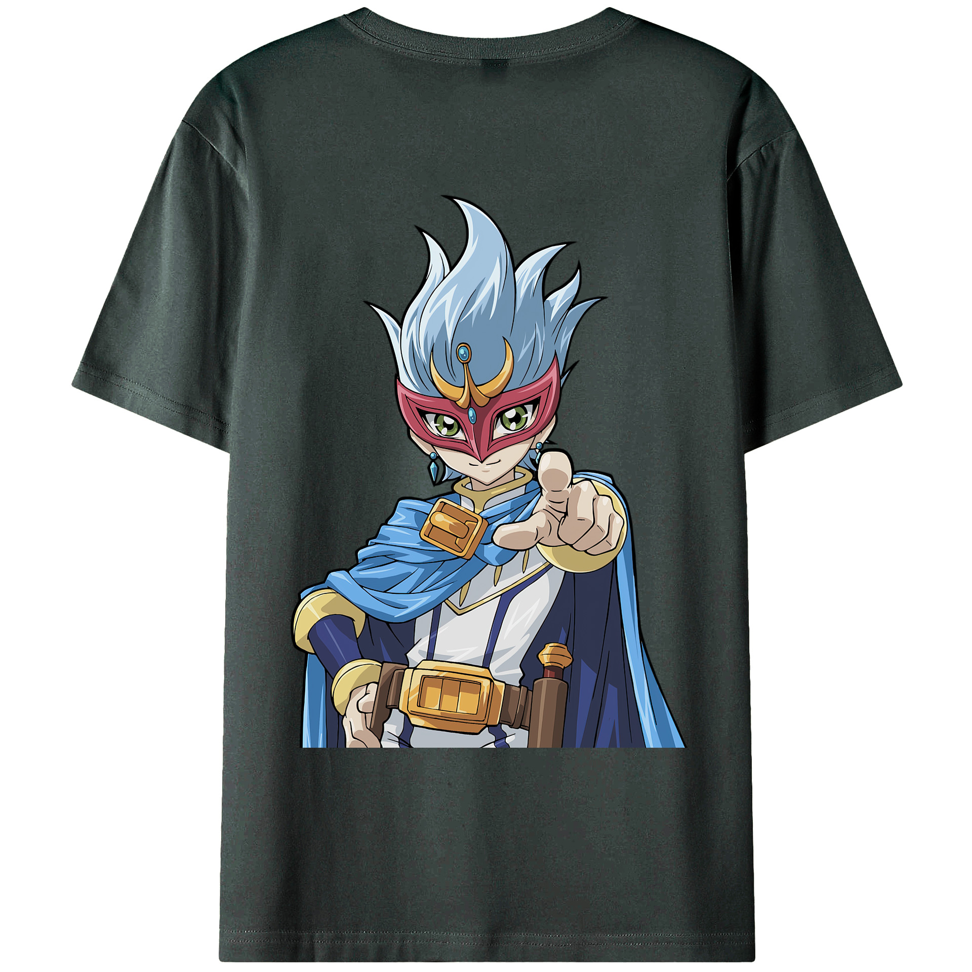 （画像用） 遊☆戯☆王 Yu-Gi-Oh! 綿100％ メンズ半袖Tシャツ（バックプリント） 通気性
